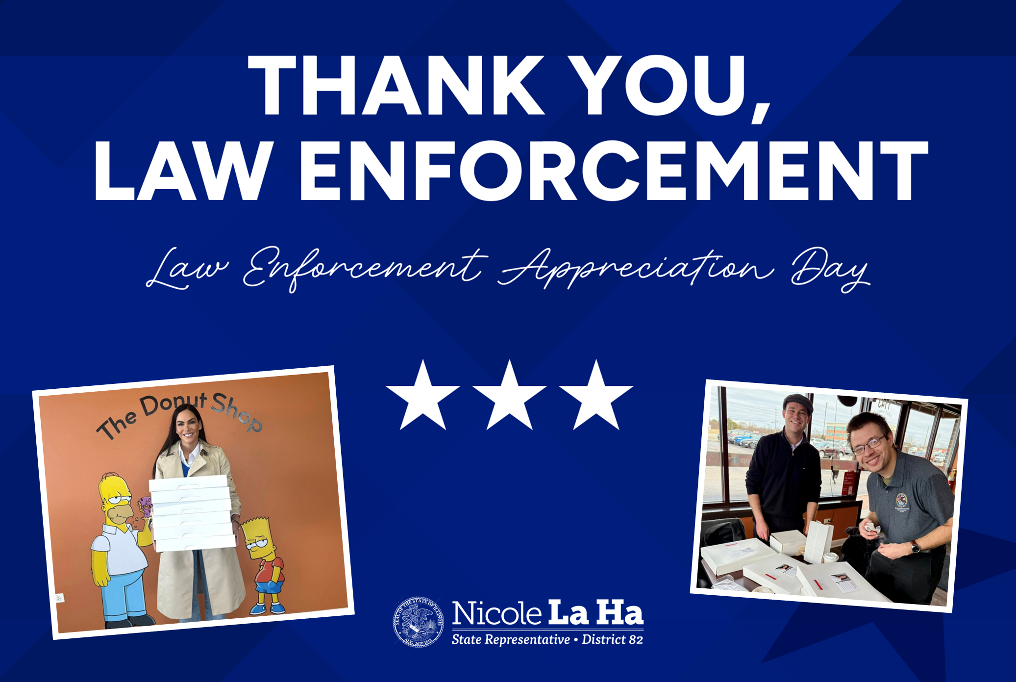 Rep. La Ha recognizes “Law Enforcement Appreciation Day” with local police
